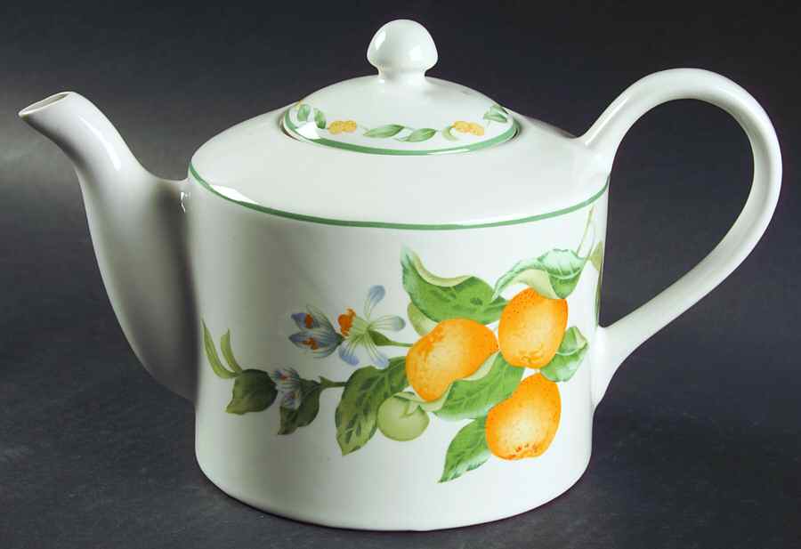 Country Fruit Teapot & Lid by Avon-1
