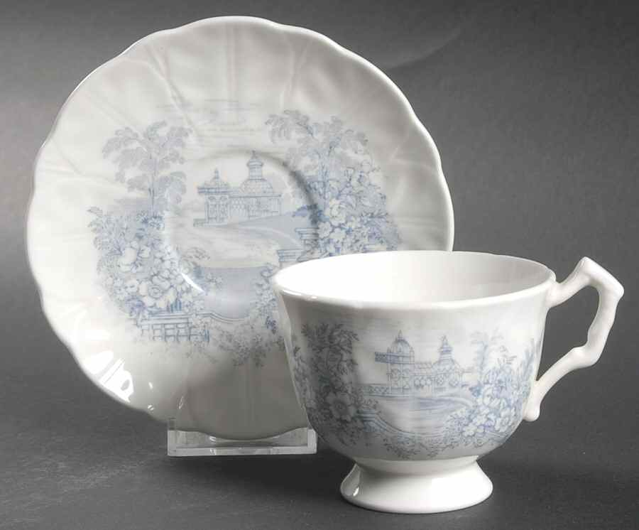 AYN55 Footed Cup & Saucer Set by John  Aynsley & Sons-1