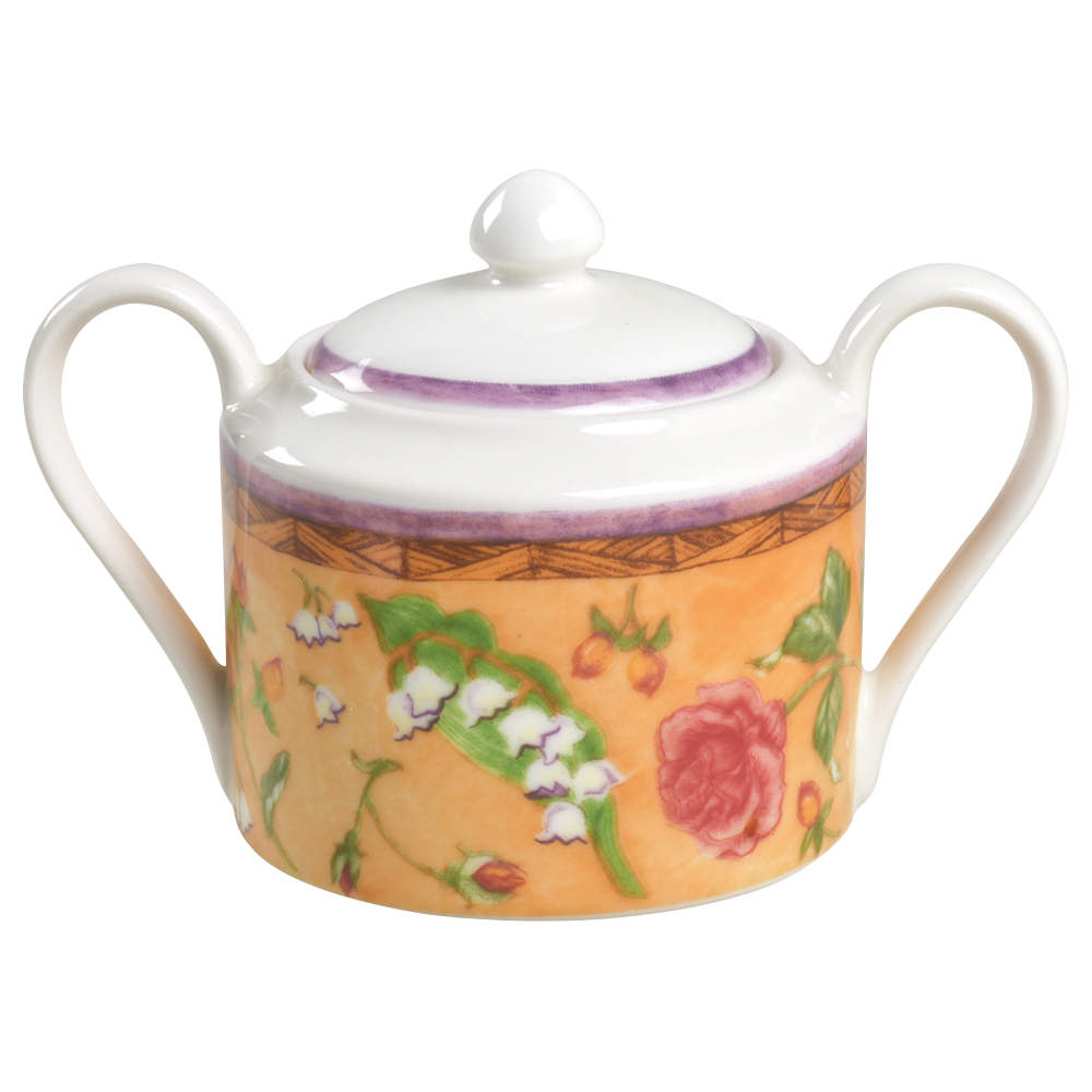 Tuscany Rose Sugar Bowl & Lid by 222 Fifth (PTS)-1