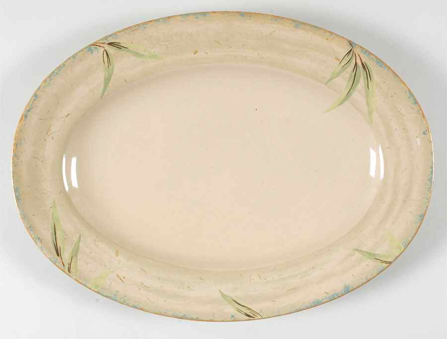 Bamboo 14" Oval Serving Platter by 222 Fifth (PTS)-1