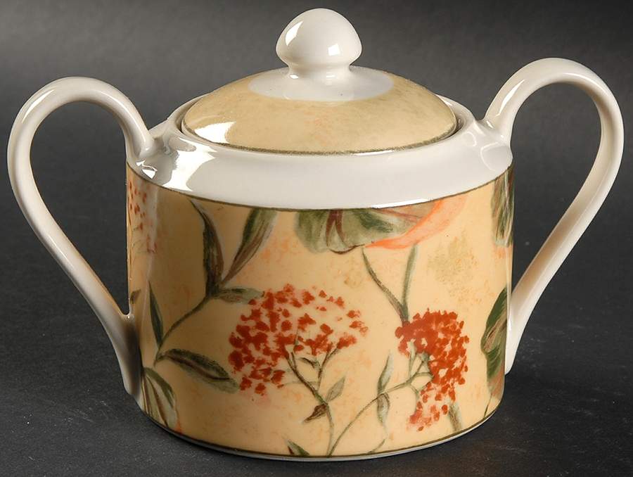 Asian Antique Sugar Bowl & Lid by 222 Fifth (PTS)-1