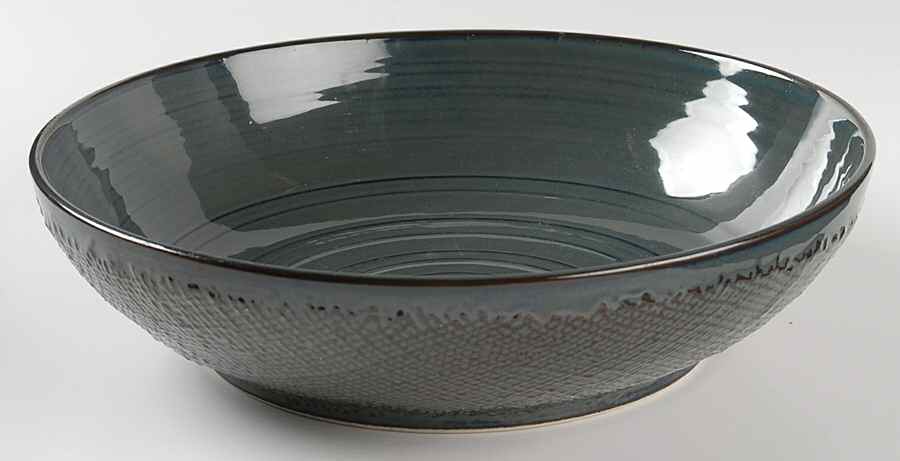 Craft Shale (Green) 10" Large Salad Serving Bowl by 222 Fifth (PTS)-1