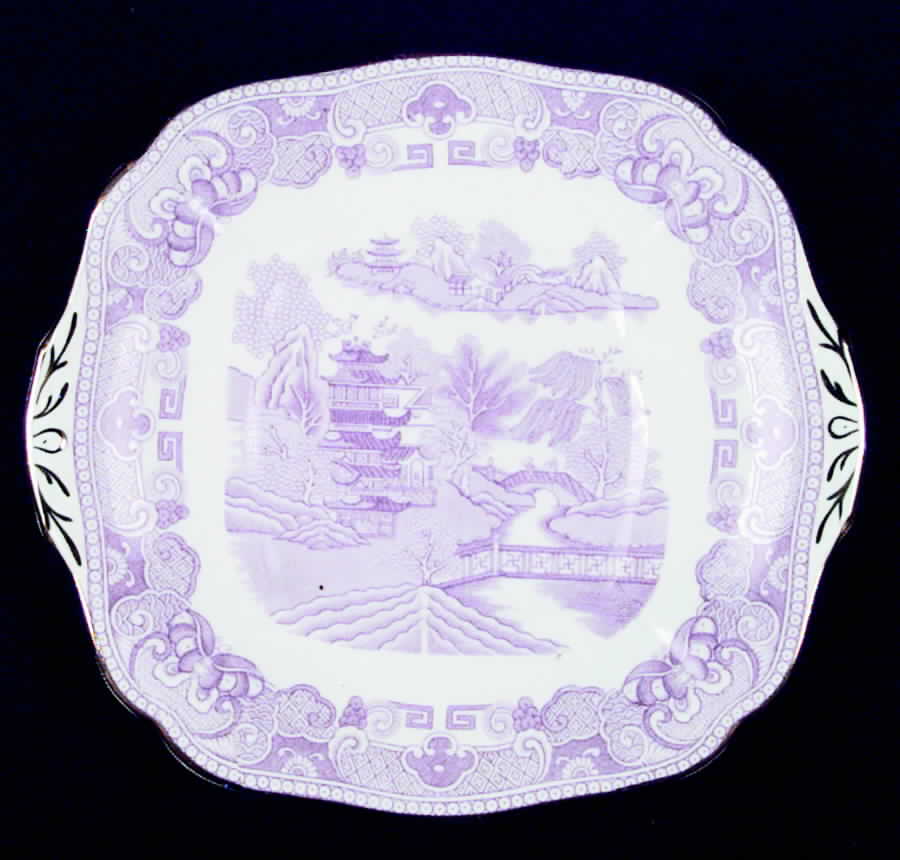 129 Handled Cake Plate by Adderley-1