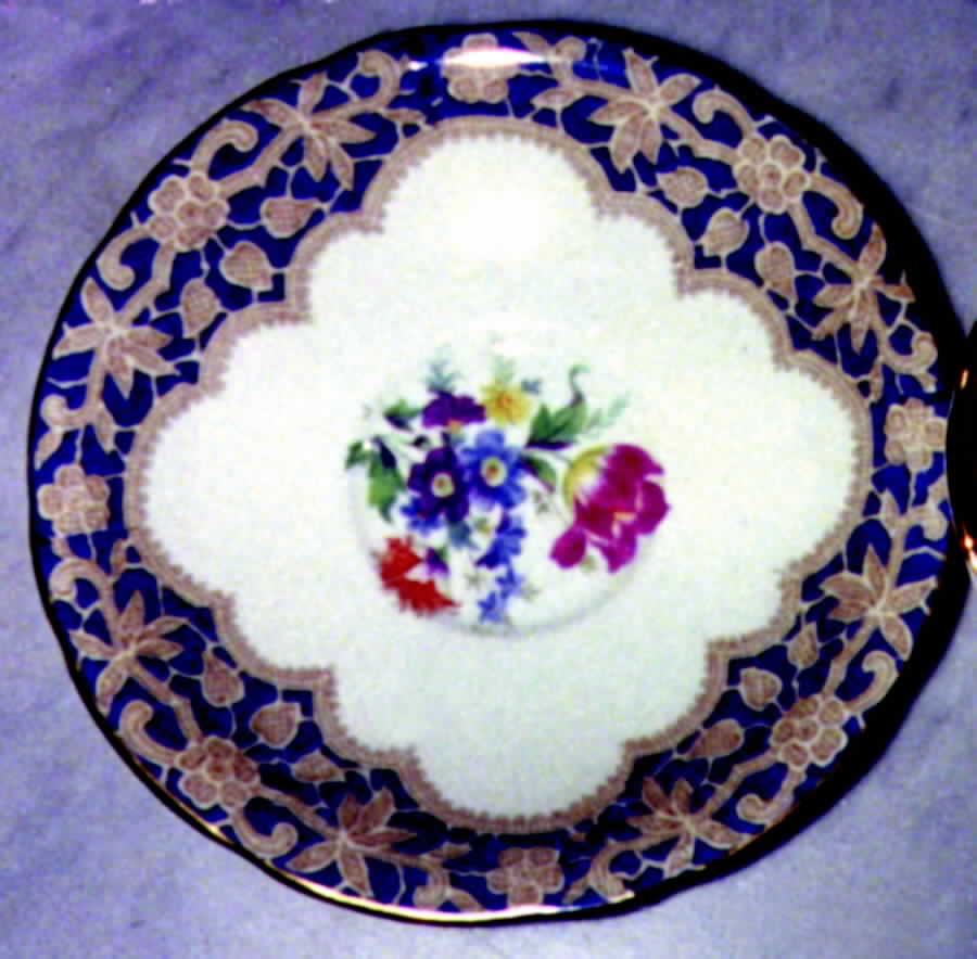 7796 Blue Saucer by John  Aynsley & Sons-1