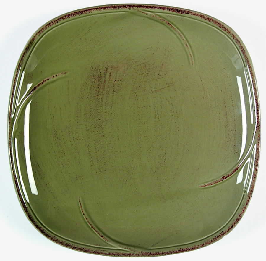 Tranquility Sage Square Salad Plate by American Atelier-1