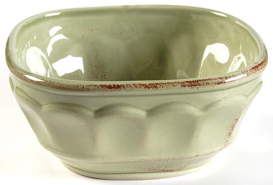 Tranquility Sage Square Soup Bowl by American Atelier-1