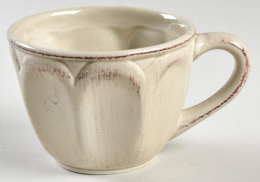 Tranquility Ivory Flat Cup by American Atelier-1