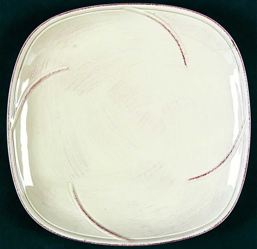 Tranquility Ivory Square Salad Plate by American Atelier-1