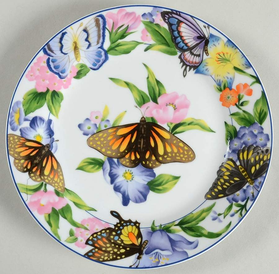 Butterfly Salad/Dessert Plate by American Atelier-1