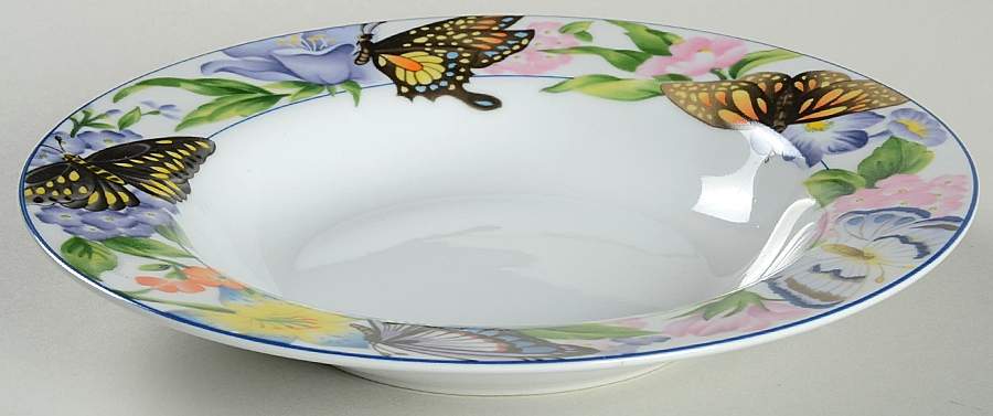 Butterfly Rim Soup Bowl by American Atelier-1