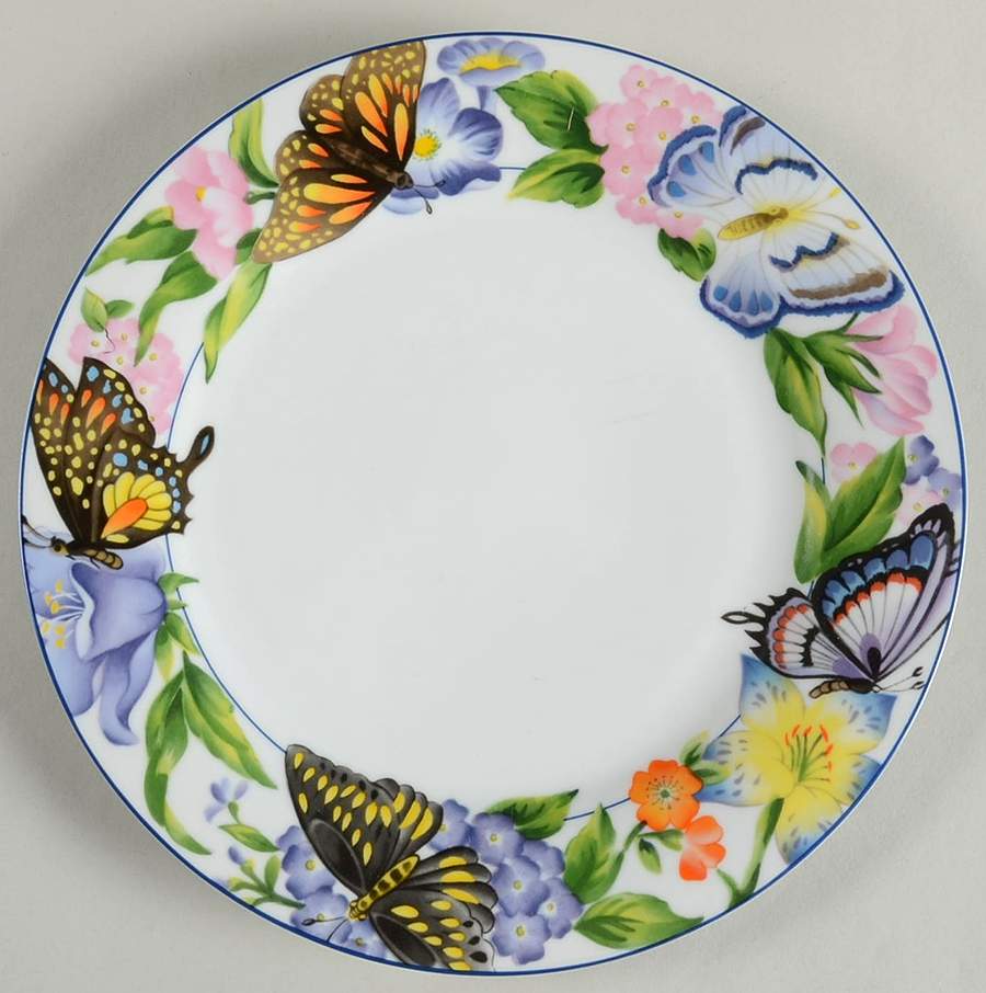 Butterfly Dinner Plate by American Atelier-1