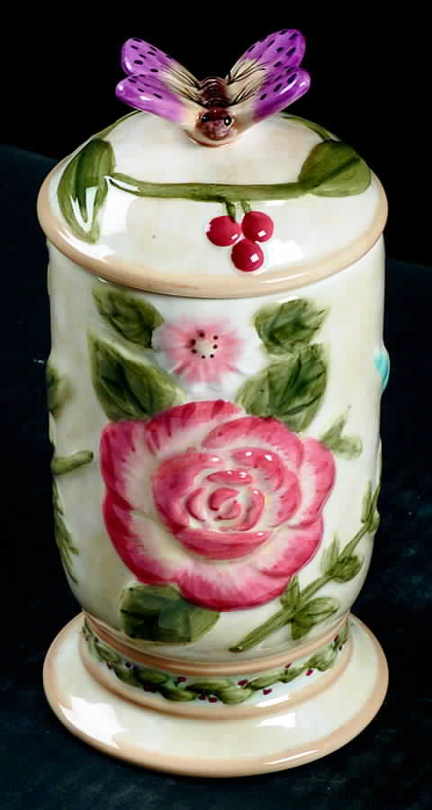 Floral Daze Sculpted Sugar Bowl & Lid by American Atelier-1