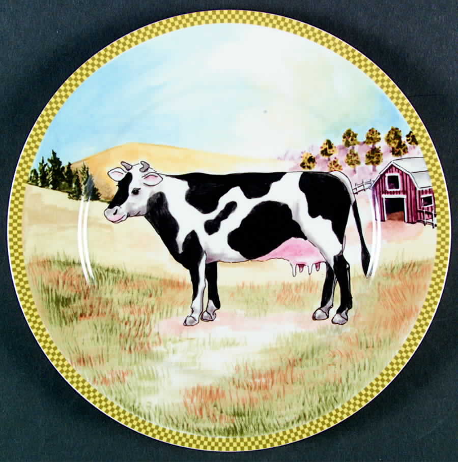 Ol' Mcdonald Accent Dinner Plate by American Atelier-1