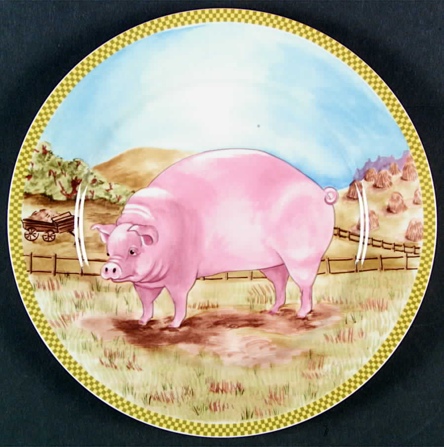 Ol' Mcdonald Accent Dinner Plate by American Atelier-1