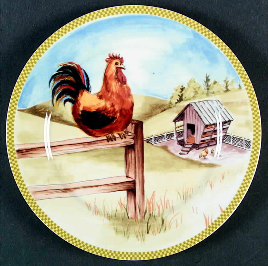 Ol' Mcdonald Accent Dinner Plate by American Atelier-1