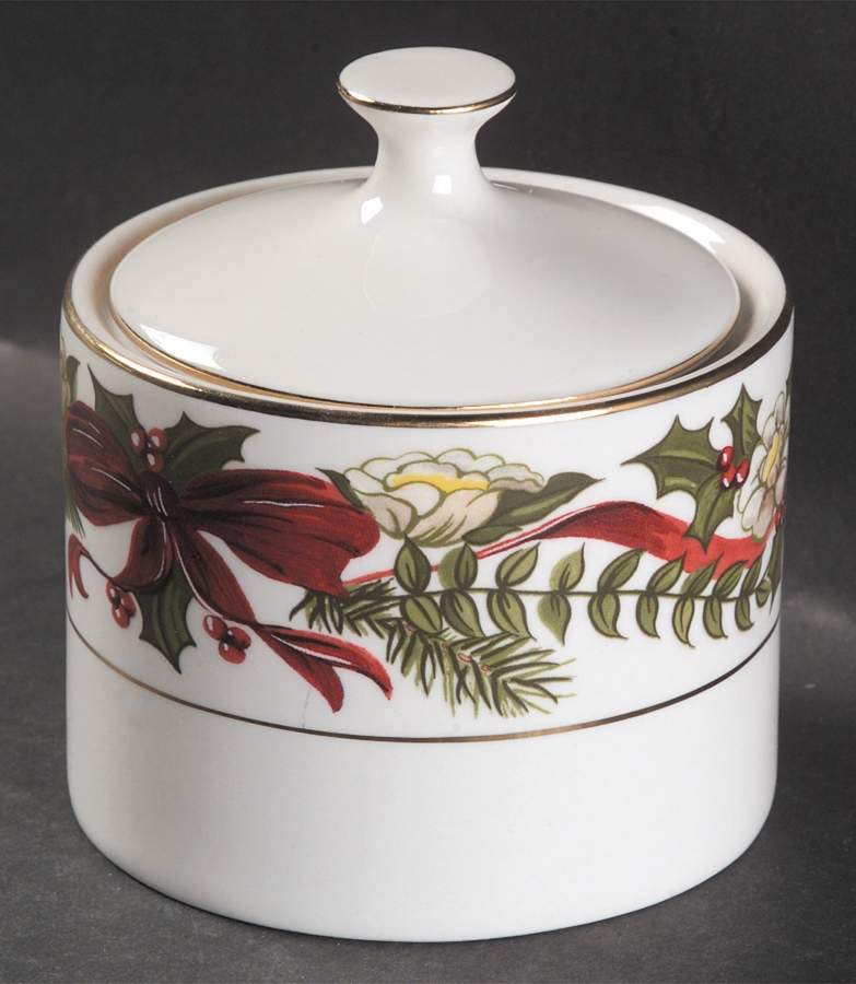 Santa Sugar Bowl & Lid by American Atelier-1