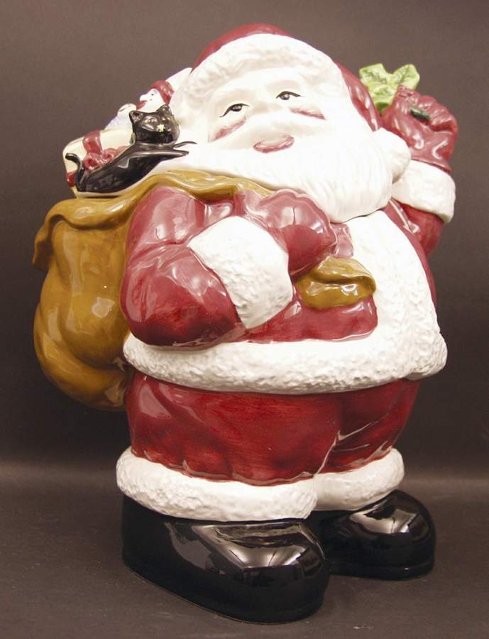 Santa Figural Cookie Jar & Lid by American Atelier-1
