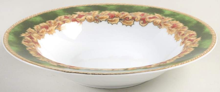 Noel Large Rim Soup Bowl by American Atelier-1