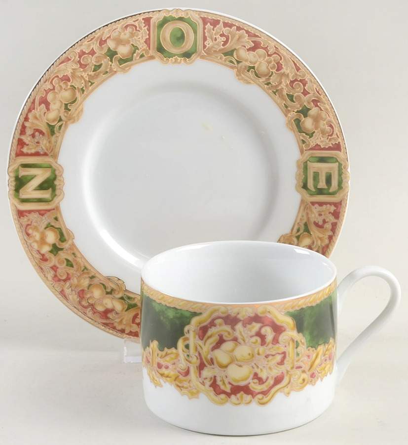 Noel Flat Cup & Saucer Set by American Atelier-1