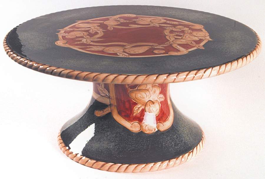 Noel 13" Diameter Pedestal Cake Stand by American Atelier-1