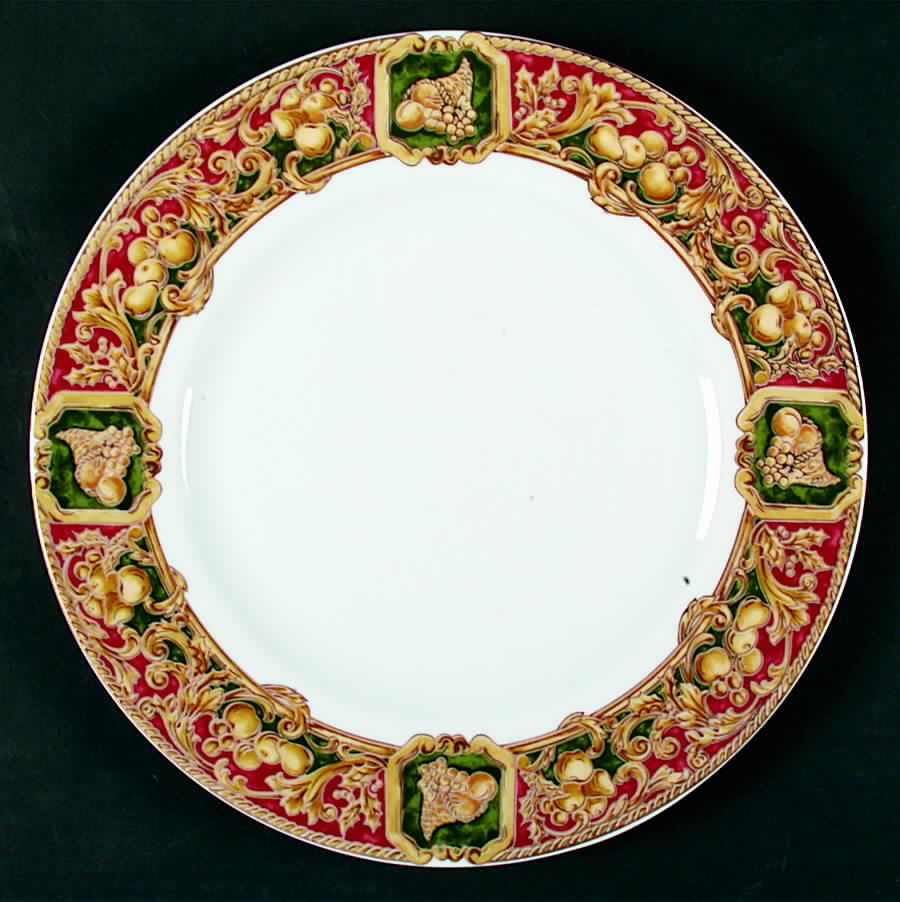 Harvest (5099) Dinner Plate by American Atelier-1