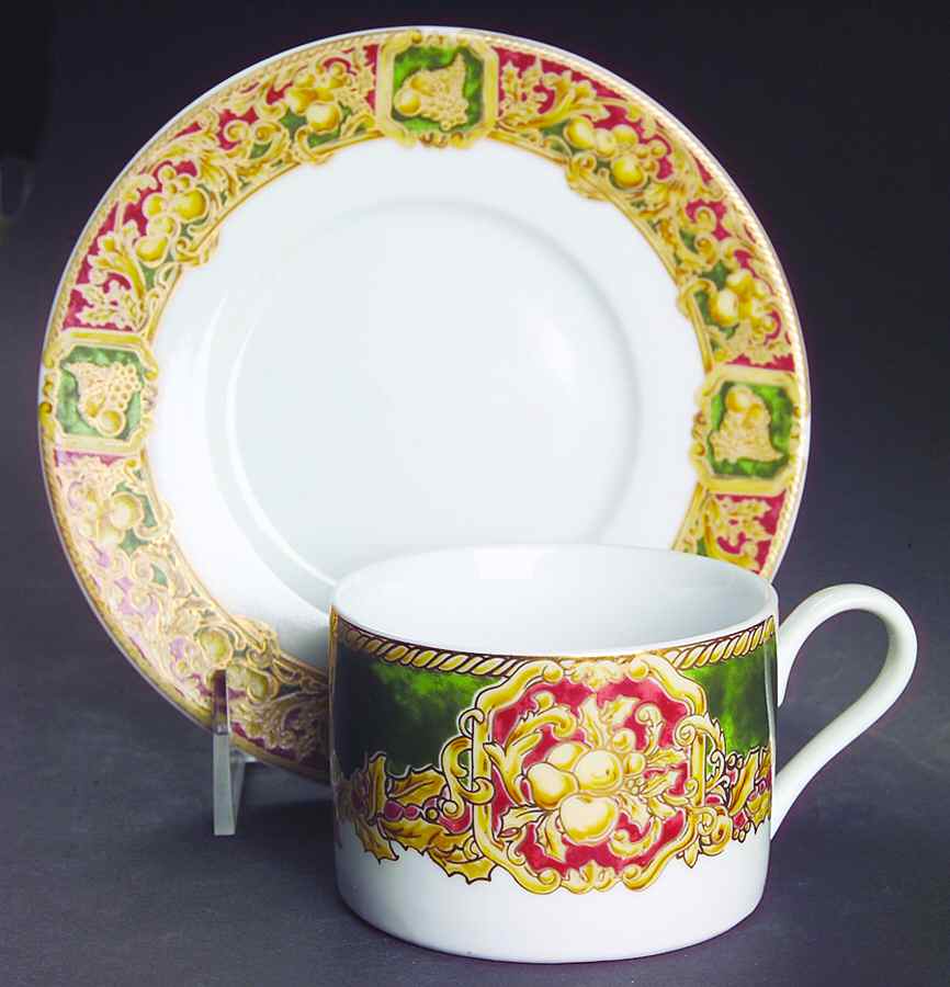 Harvest (5099) Flat Cup & Saucer Set by American Atelier-1