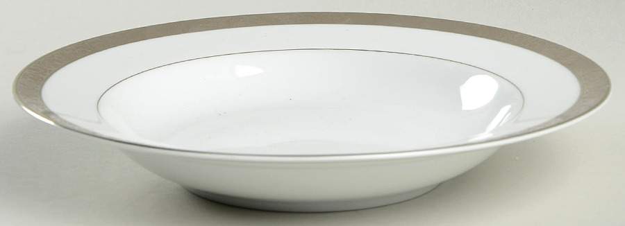 Windsor Platinum Large Rim Soup Bowl by American Atelier-1