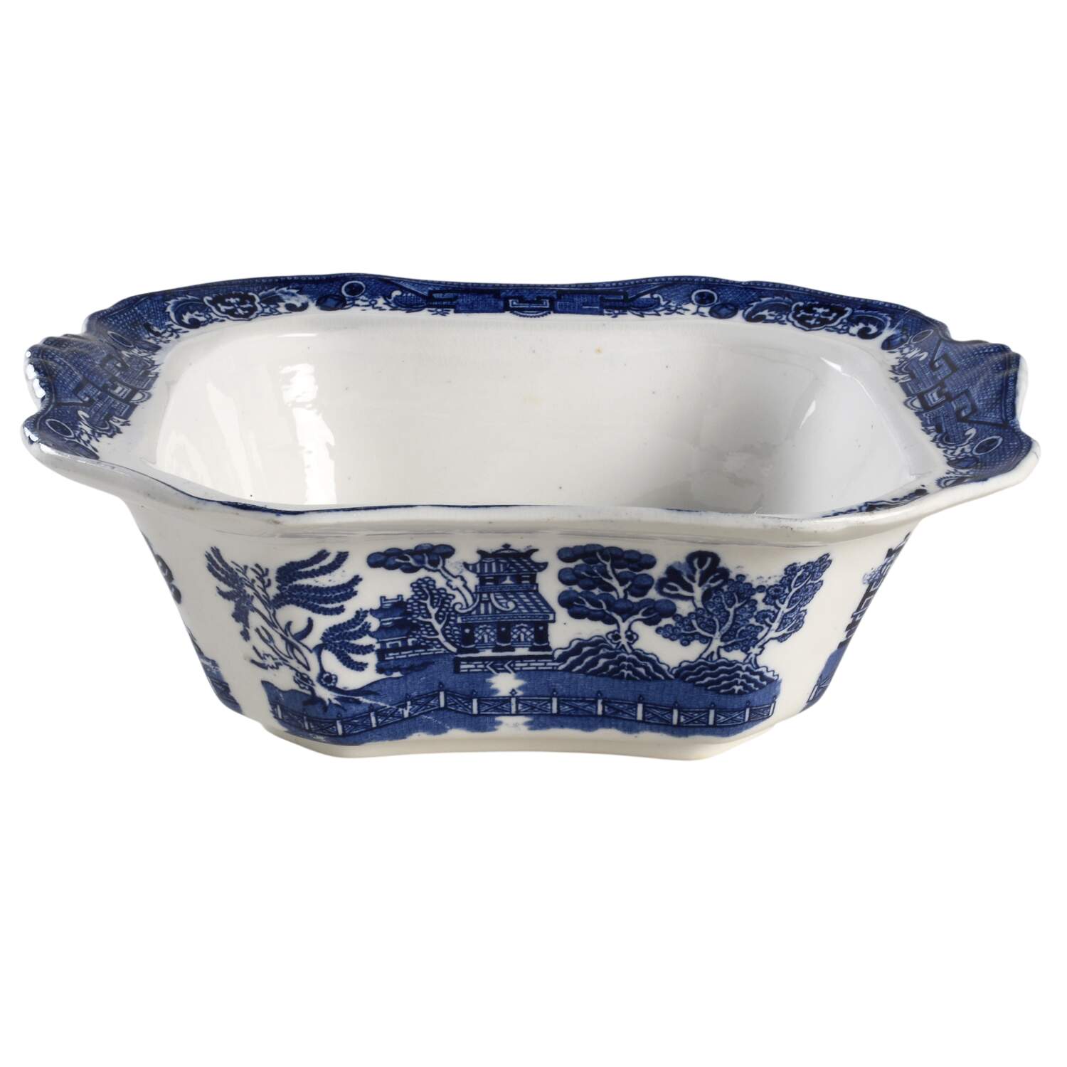 Willow Blue (Scalloped) Rectangular Vegetable No Lid by Allerton's-1