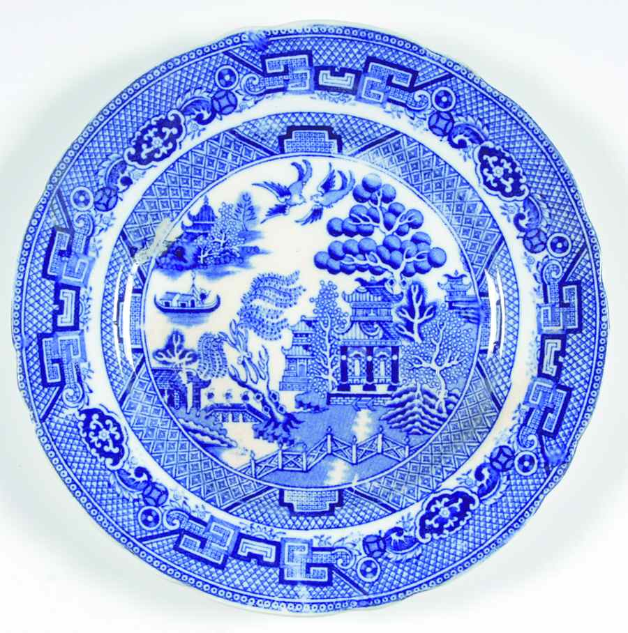 Willow Blue (Scalloped) Dessert/Pie Plate by Allerton's-1