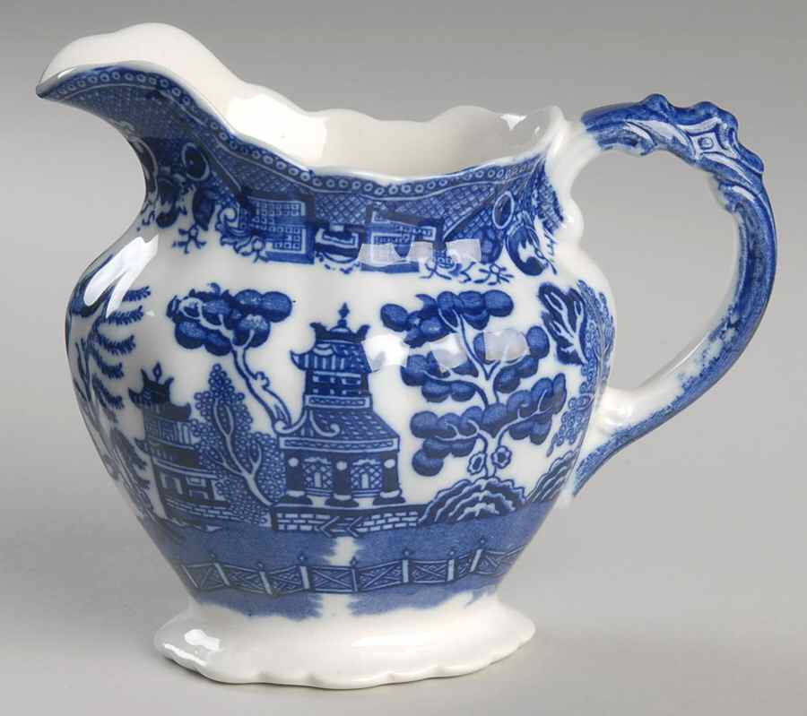 Willow Blue (Scalloped) Creamer by Allerton's-1