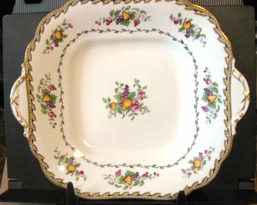 A4115 Handled Cake Plate by John  Aynsley & Sons-1
