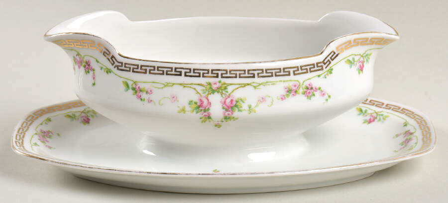 8607 Gravy Boat with Attached Underplate by Altrohlau-1