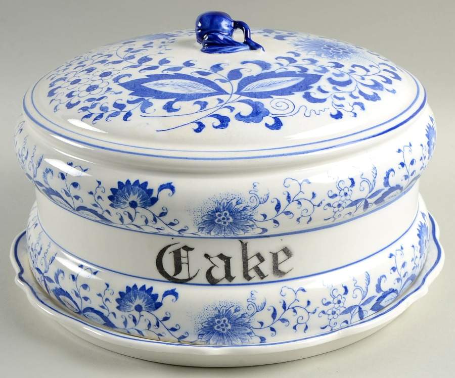 Blue Onion Dome for Large Covered Cake Plate by Arnart-1