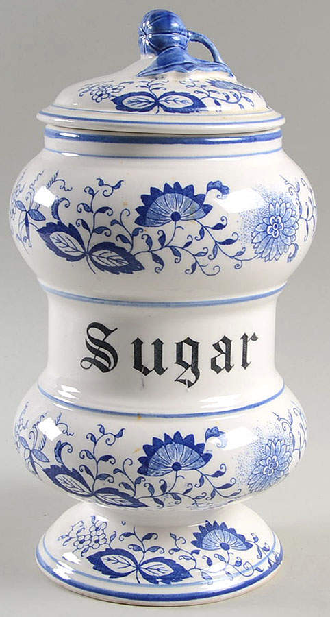 Blue Onion Sugar Canister & Lid by Arnart-1