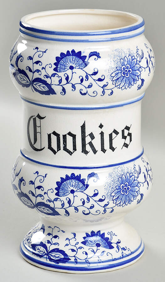 Blue Onion Cookie Jar No Lid by Arnart-1