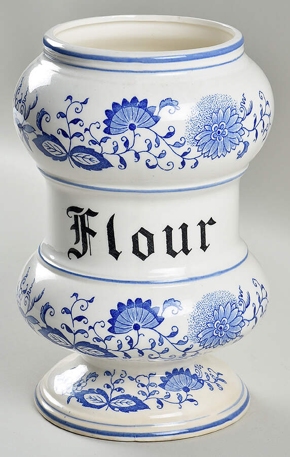 Blue Onion Flour Canister No Lid by Arnart-1
