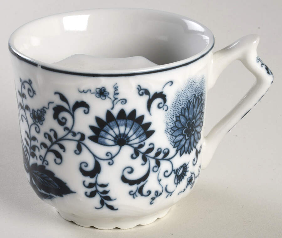 Blue Onion Mustache Cup/Mug by Arnart-1
