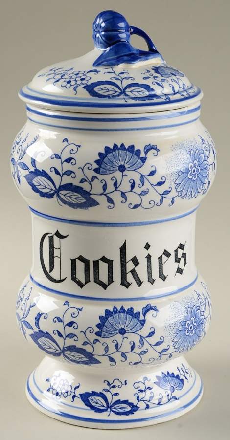 Blue Onion Cookie Jar & Lid by Arnart-1