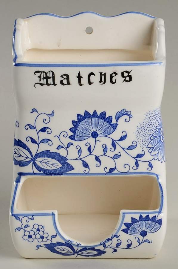 Blue Onion Match Box Holder by Arnart-1