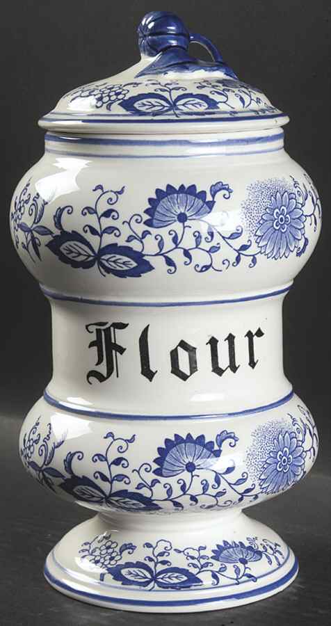 Blue Onion Flour Canister & Lid by Arnart-1