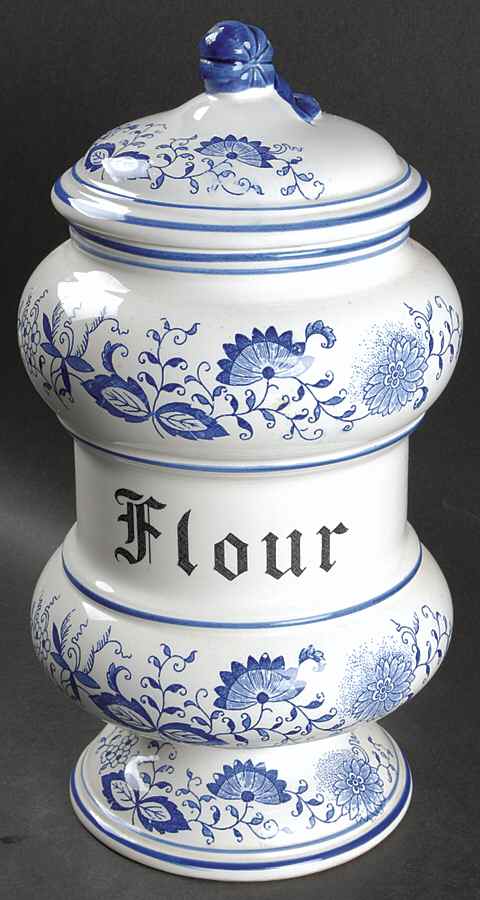 Blue Onion Flour Canister & Lid by Arnart-1