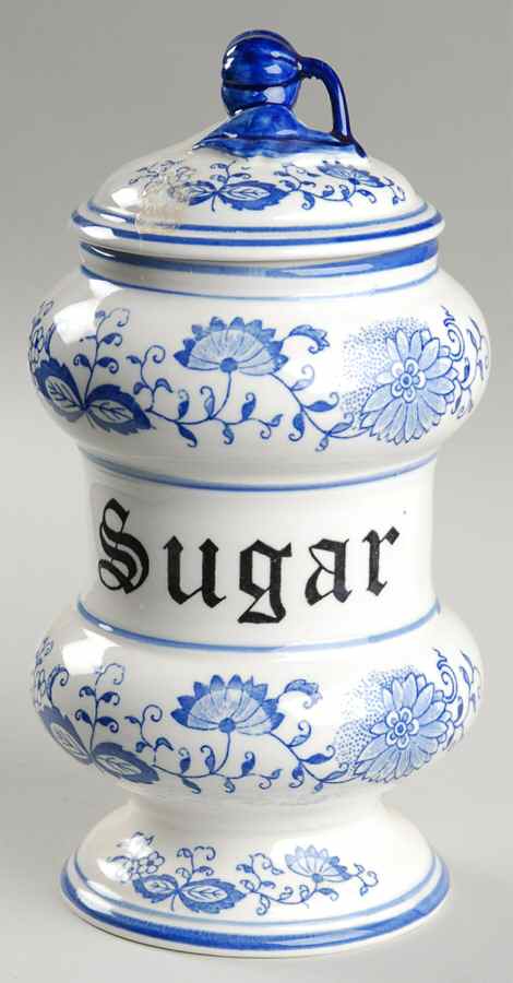 Blue Onion Sugar Canister & Lid by Arnart-1