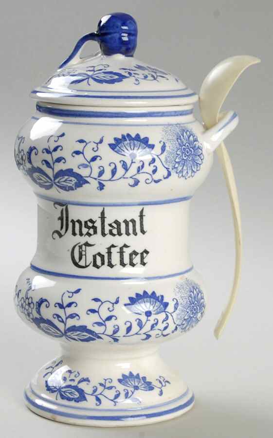 Blue Onion Instant Coffee Canister by Arnart-1