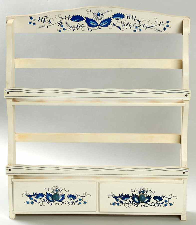 Blue Onion Wood Rack for Spice Jar Set by Arnart-1