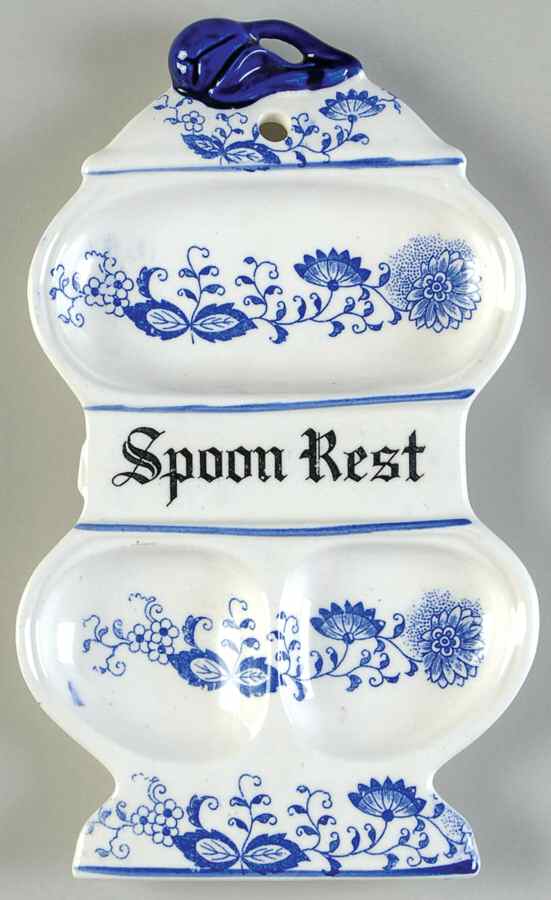 Blue Onion Spoon Rest/Holder (Holds 3 Spoons) by Arnart-1