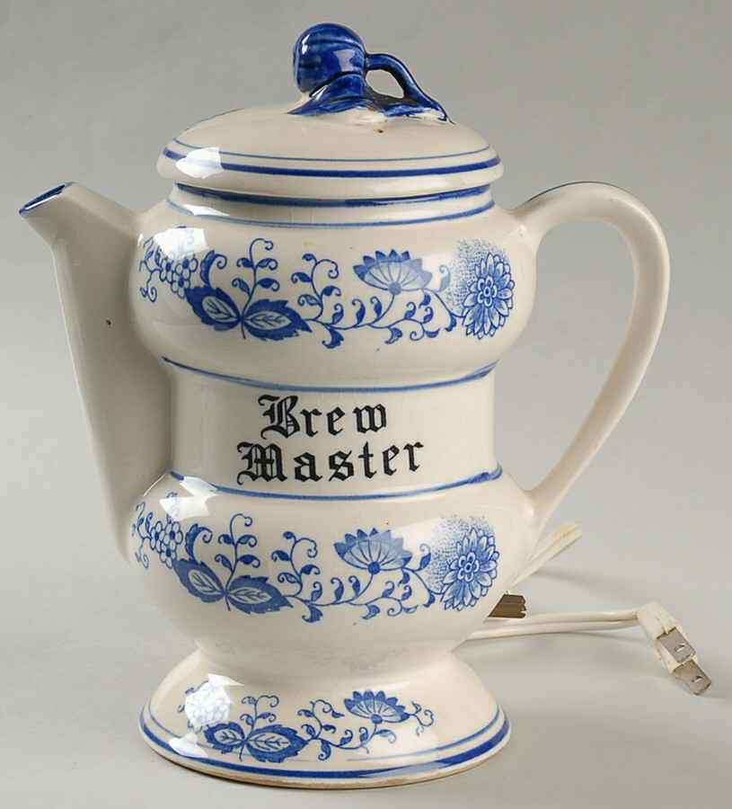 Blue Onion Electric Coffee Pot & Lid with Cord by Arnart-1