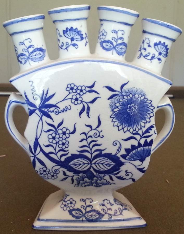 Blue Onion 4 Holder Flower Vase by Arnart-1