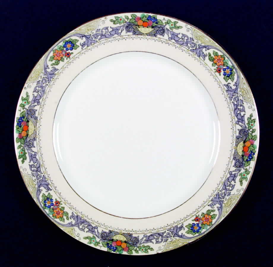 Almora (Cream Rim, White Center) Dinner Plate by Adderley-1