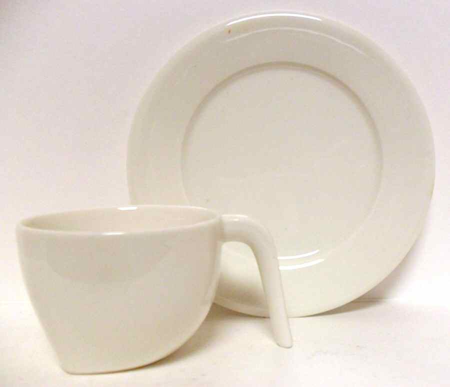 Ego Flat Cup & Saucer Set by Arabia of Finland-1