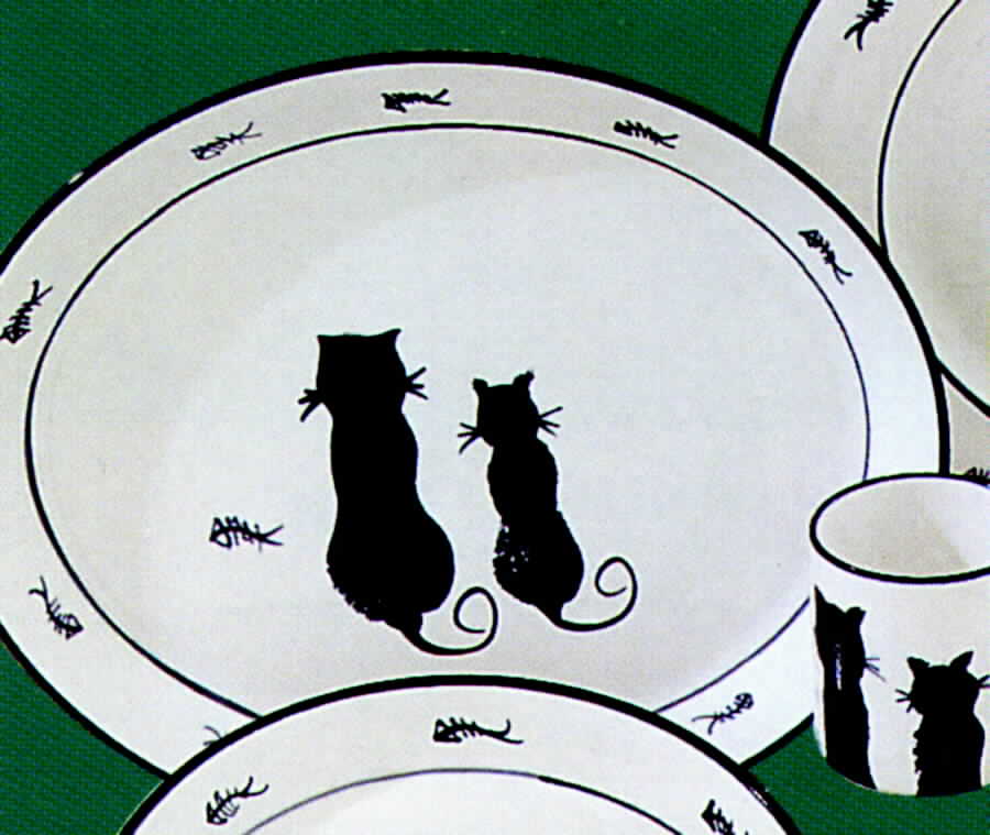 Cat Dinner Plate by Australian Fine China-1